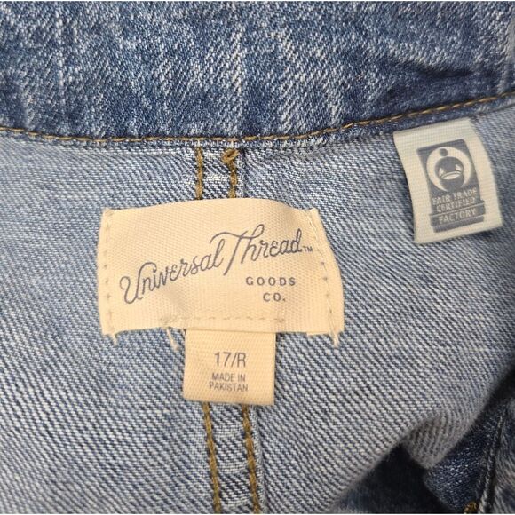 UNIVERSAL THREAD Denim Utility Jumpsuit - Size 17 - Picture 12 of 13